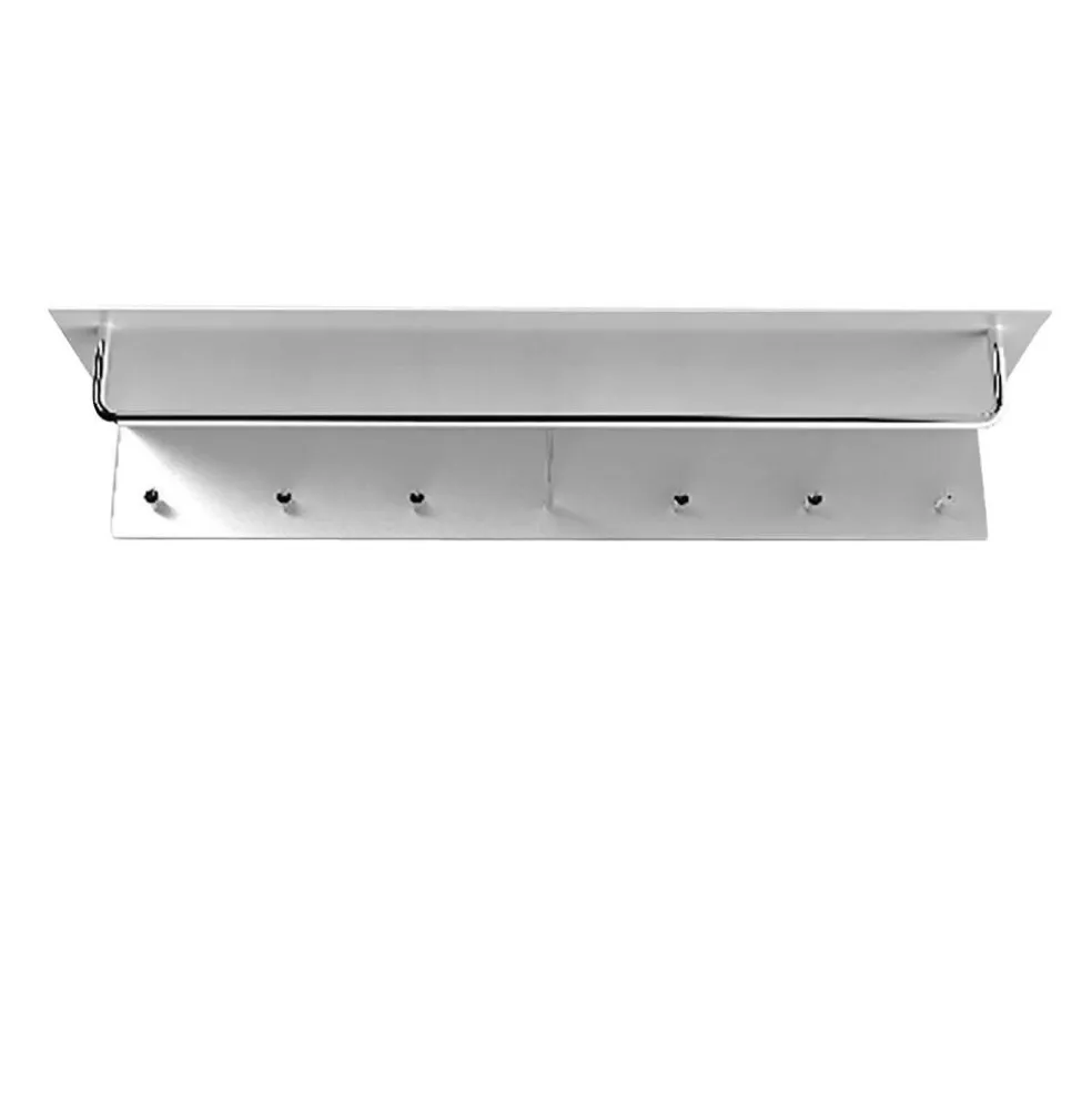 Unu Wandgarderobe mit 6 Haken & Stange