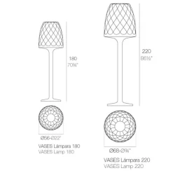 Vases LED Außenstehleuchte