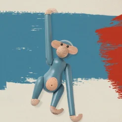 Vintage Holzfigur Affe mini Buche