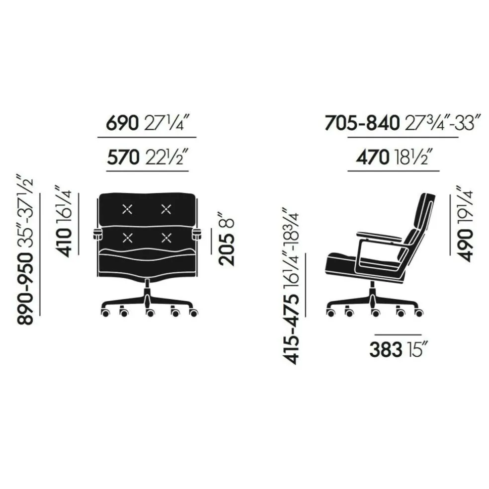 Vitra ES 104 Eames Lobby Chair Bürostuhl