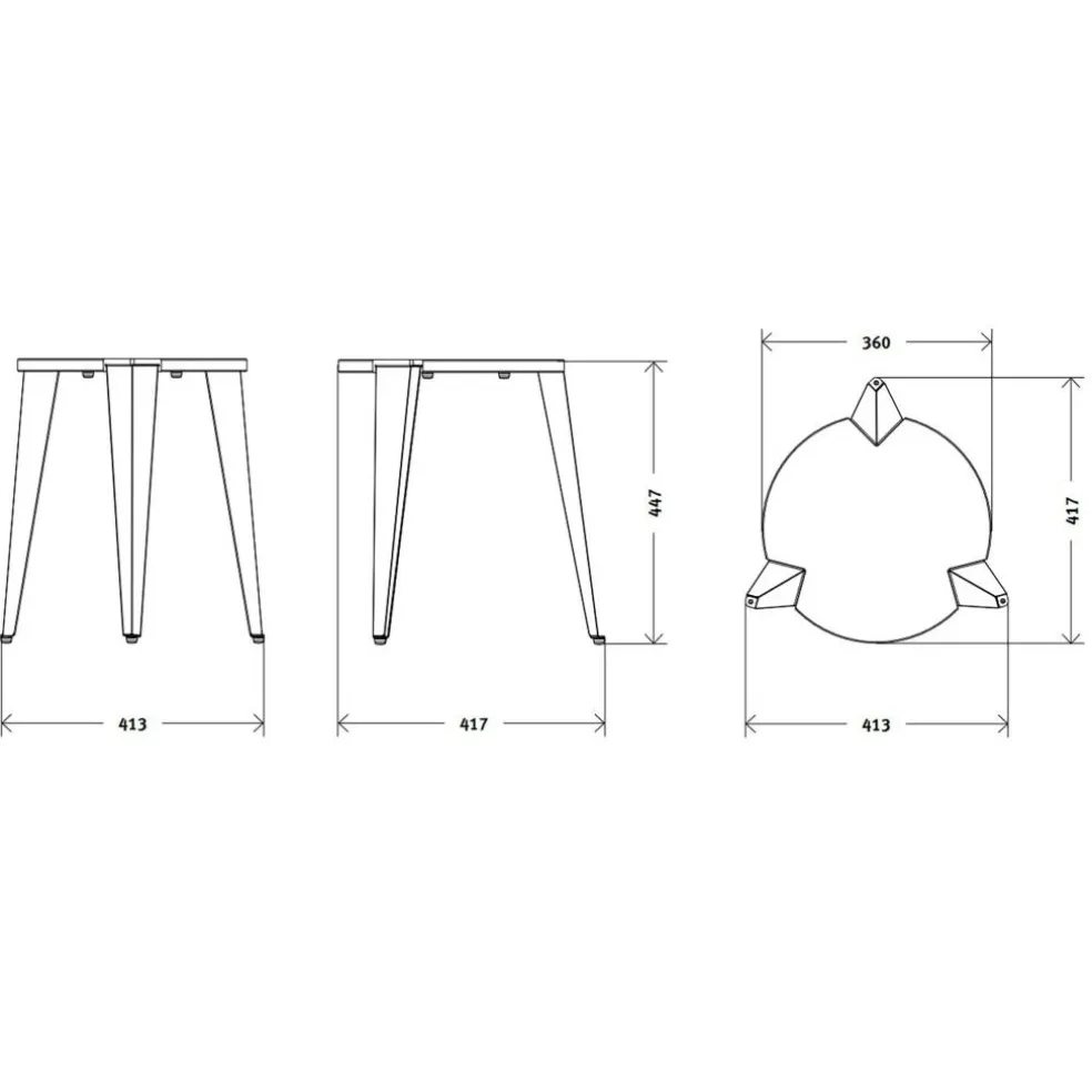 Vogt Modell 1563 Hocker