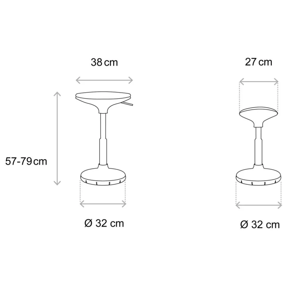 W3 3D Hocker Fußsohle schwarz