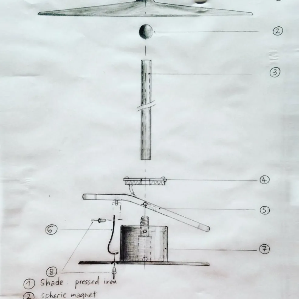 w153 Île LED Tisch-/Wandleuchte