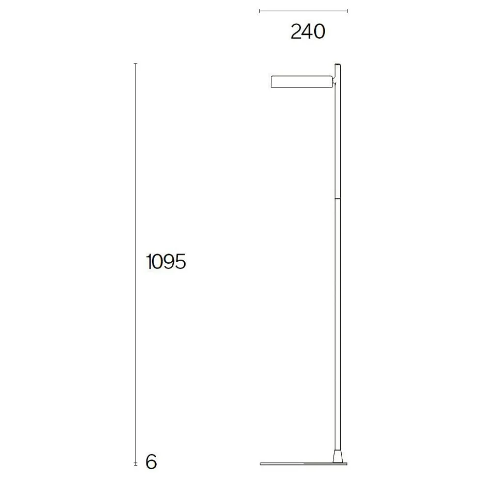 w242 Pastille alu f2 LED Stehleuchte