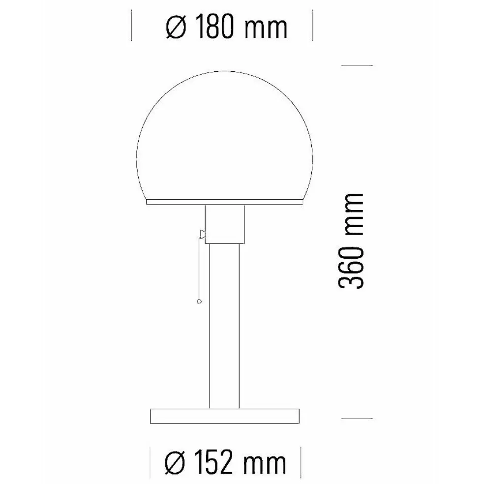 Wagenfeld WG 25 GL Tischleuchte