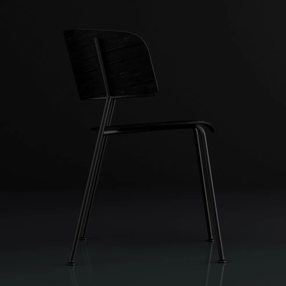 Wagner Armlehnstuhl Gestell schwarz