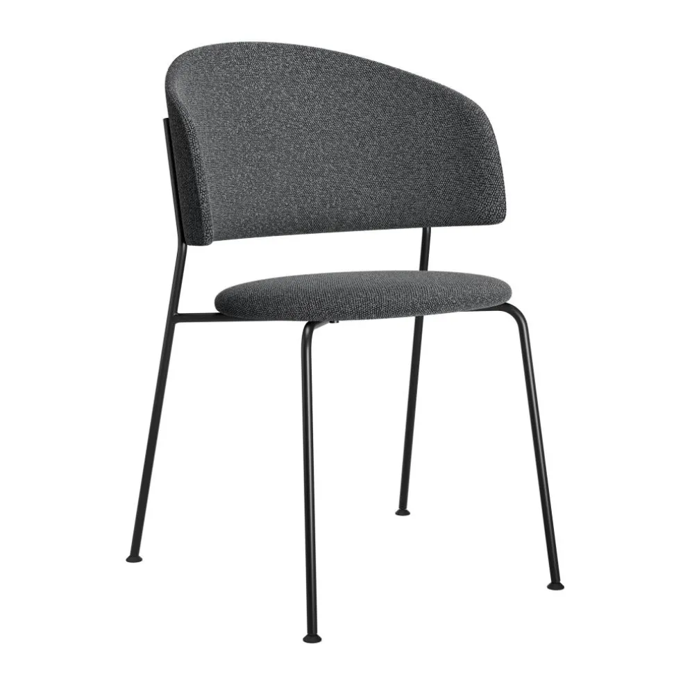 Wagner Dining Chair gepolstert Gestell schwarz