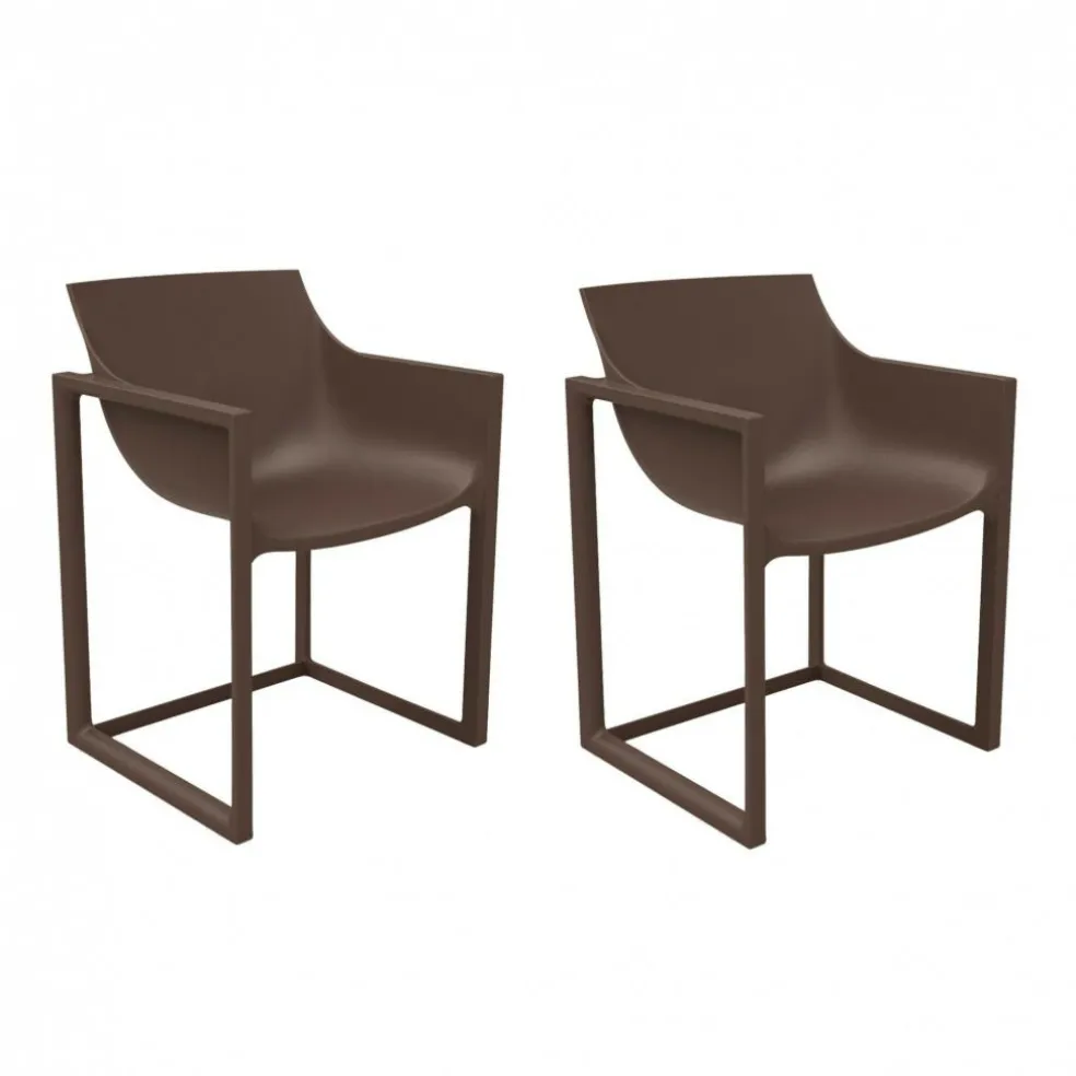 Wall Street Armlehnstuhl 2er Set