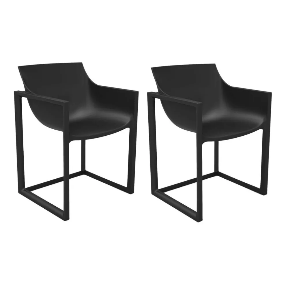 Wall Street Armlehnstuhl 2er Set