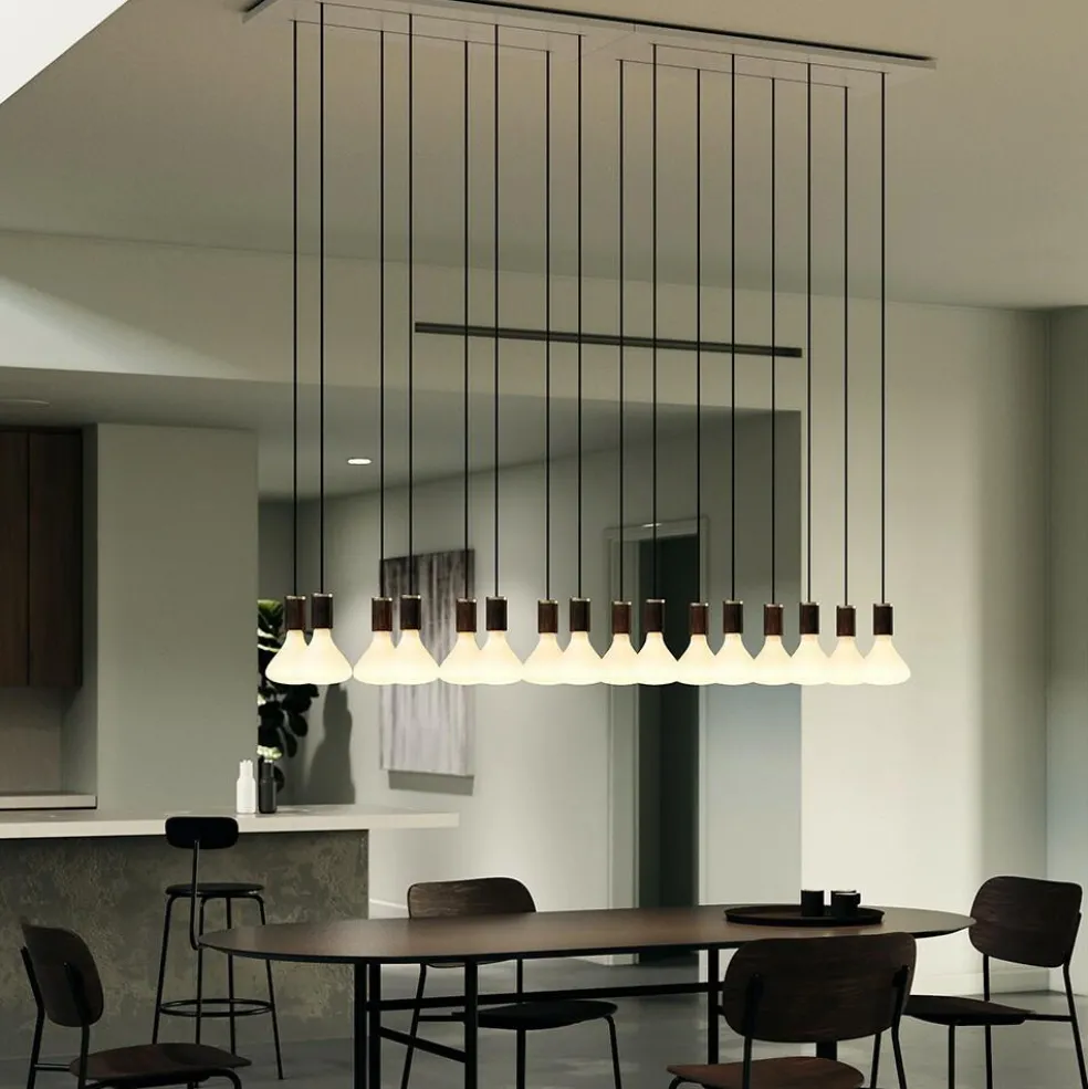 Walnut Knuckle Pendelleuchte