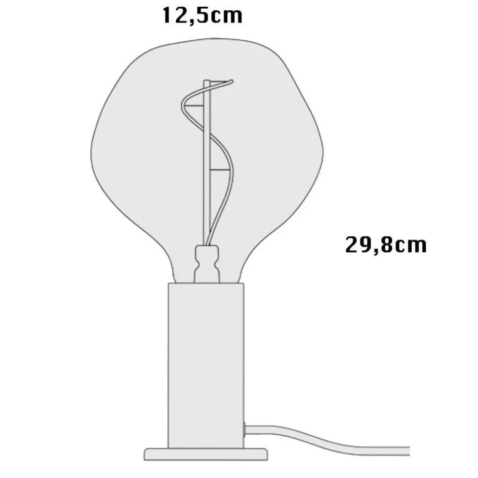 Walnut Knuckle Tischleuchte mit Voronoi I LED E27 2W => 10W