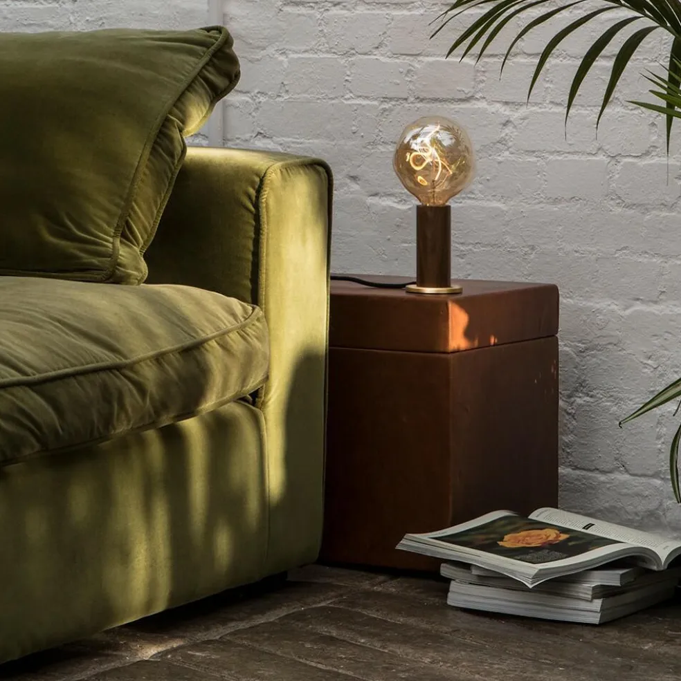 Walnut Knuckle Tischleuchte mit Voronoi I LED E27 2W => 10W