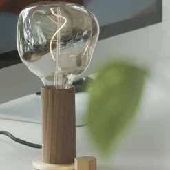 Walnut Knuckle Tischleuchte mit Voronoi I LED E27 2W =><noscript><img width=