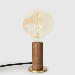 Walnut Knuckle Tischleuchte mit Voronoi I LED E27 2W =><noscript><img width=