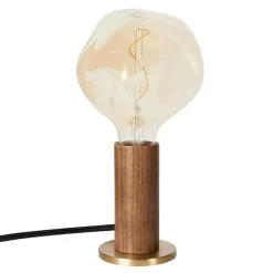 Walnut Knuckle Tischleuchte mit Voronoi I LED E27 2W => 10W