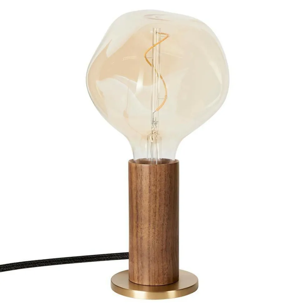 Walnut Knuckle Tischleuchte mit Voronoi I LED E27 2W => 10W