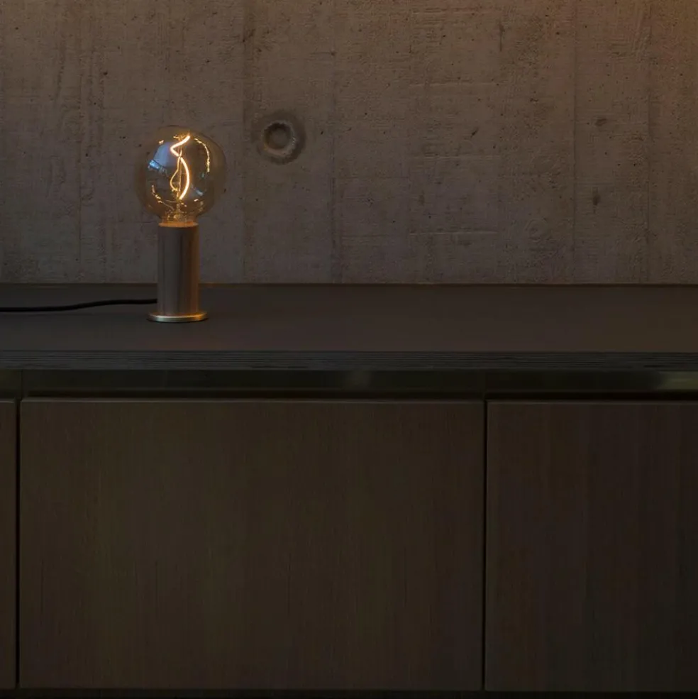 Walnut Knuckle Tischleuchte mit Voronoi I LED E27 2W => 10W