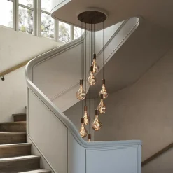 Walnut Nine Pendant with Voronoi II Pendelleuchte