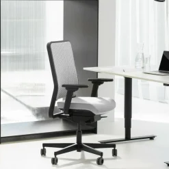 W1C Low Bürostuhl Rückenlehne Flachpolster