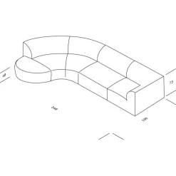 Weber 06 4-Sitzer Sofa 340x196cm