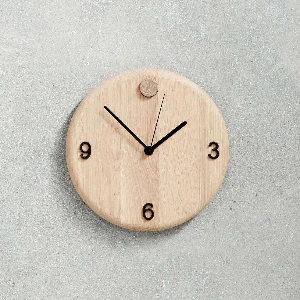 Wood Time Wanduhr Ø22cm