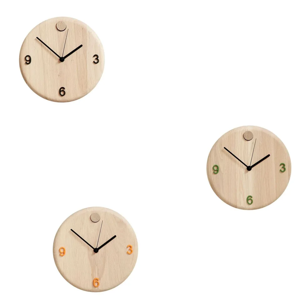 Wood Time Wanduhr Ø22cm