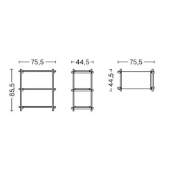 Woody Column Regal niedrig