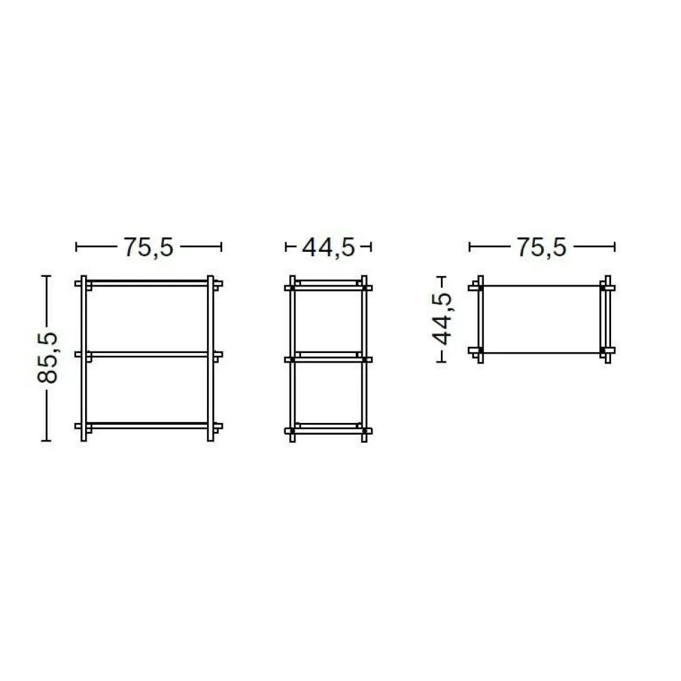 Woody Column Regal niedrig