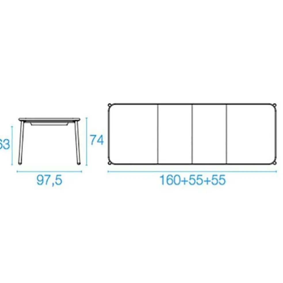 Yard Aluminium Gartentisch ausziehbar