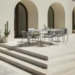 Yua Wire Outdoor Armlehnstuhl 2er Set