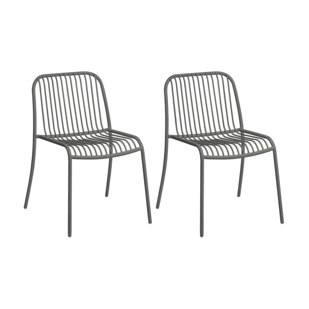 Yua Wire Outdoor Stuhl 2er Set