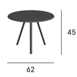 Zebra Garten-Beistelltisch