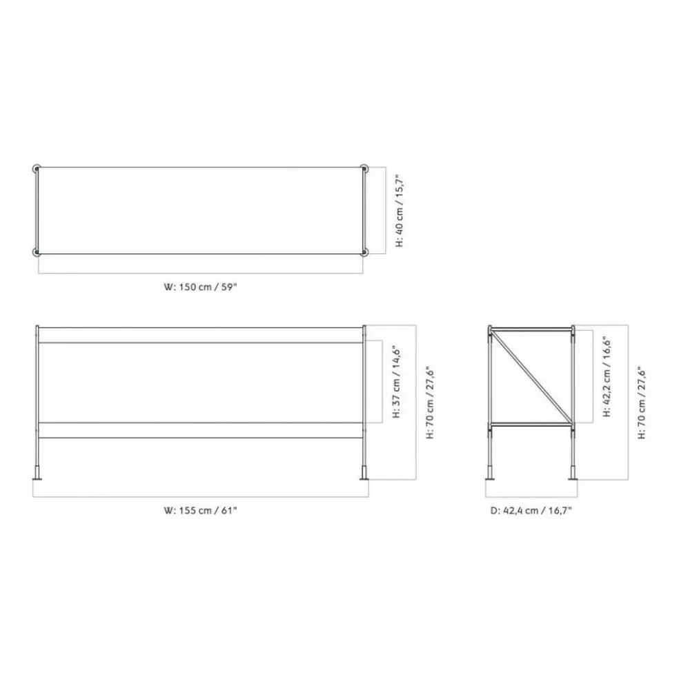 Zet Storing System Regal H 70cm