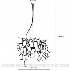 Zettel'z 6 Pendelleuchte Ø80cm