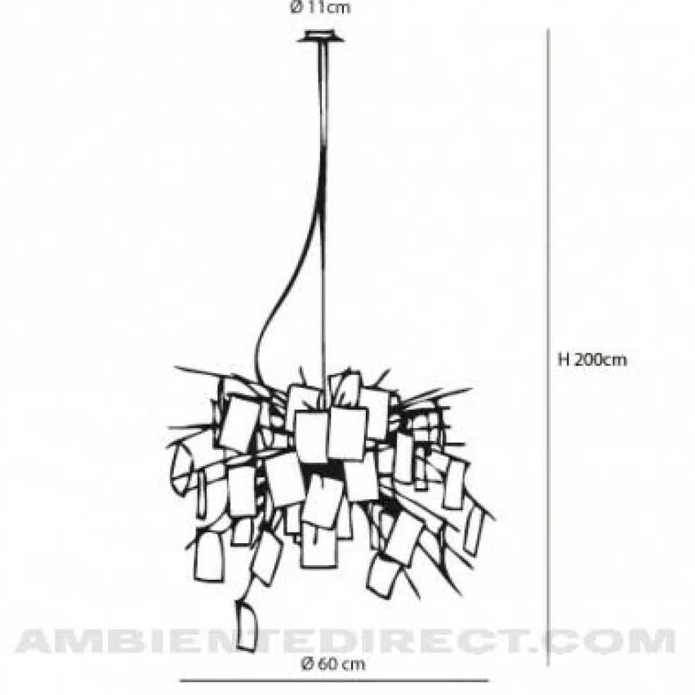 Zettel'z 6 Pendelleuchte Ø80cm