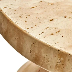 Zig Zag Hocker Travertin